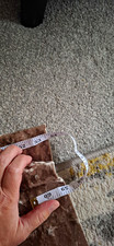 Brown Crushed Velvet Eyelet Top Curtain Panel 54 Long x 45 Wide Velvet