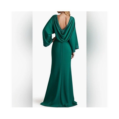 tadashi shoji green dress Green is the color of the season and our Blanche Draped Dolman Gown will give you the confidence to shine