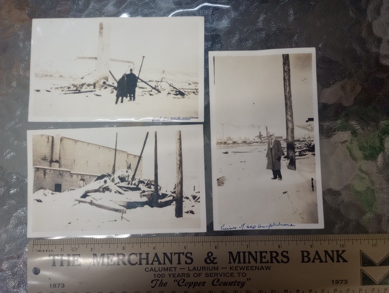 Houghton Hancock Michigan Amphidrome Fire Aftermath Original Photos Keweenaw Mi