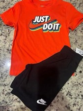 Nike Boys 2 Pc Short Set NWT Size 6