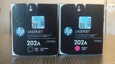 HP 202A 2-pack Magenta/Black Original LaserJet Toner Cartridges, CF500A, CF503A