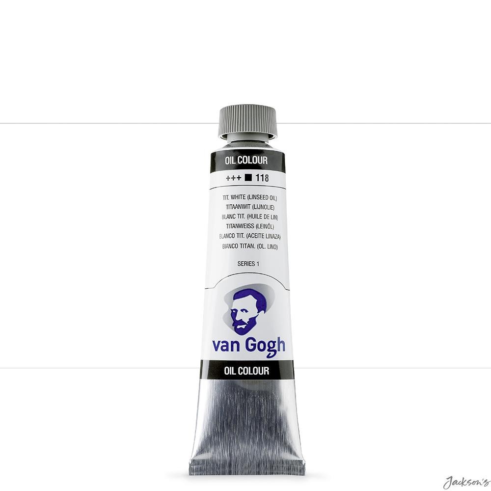 Royal Talens Van Gogh Oil Paint Titanium White Linseed 40ml Artist Colour Tube