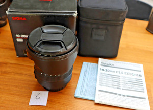 Sigma 10-20mm f/3.5 EX HSM DC Wide Lens for Canon EF Mount - Great Condition