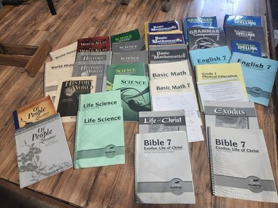 abeka 7th grade curriculum set homeschool 