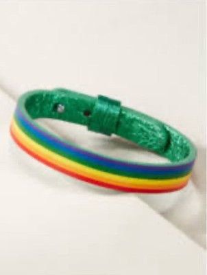 Keep Collective Emerald Rainbow Keeper single Leather Bracelet collectors NIP