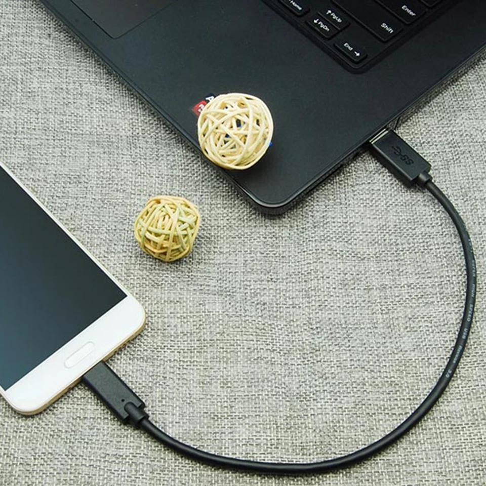 1FT USB-C 3.1 Type C to USB 3.0 Type A Sync Data Charge Cable Fast Charging Cord - Image 3 of 4