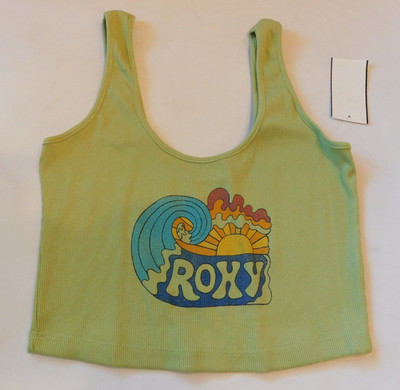 Roxy Women's Juniors Sleeveless Tank Top Tarragon Green Size M medium NWT