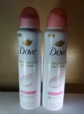 2 pack Dove Dry Spray Powder Soft Antiperspirant Deodorant, 3.8 oz exp 4/26