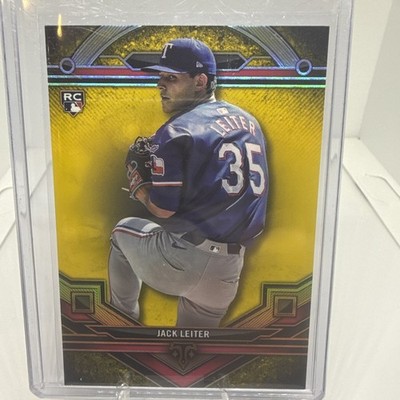 Jack Leiter 2024 Topps Triple Threads Texas Rangers RC Citrine Parallel 42/75
