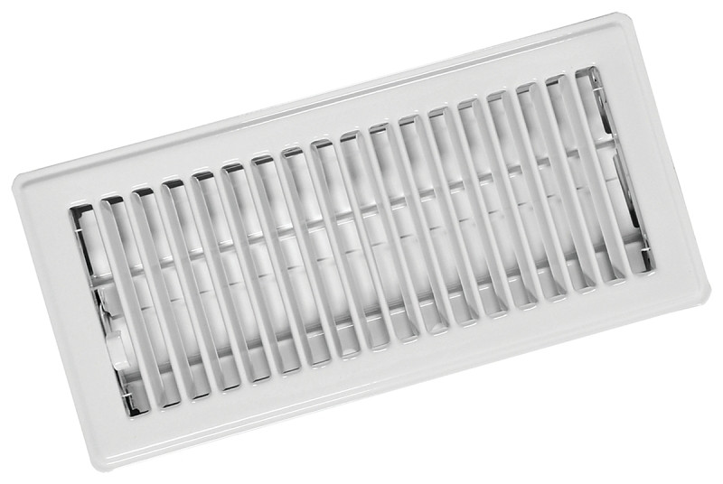 REGISTER FLOOR 4X10IN WHT