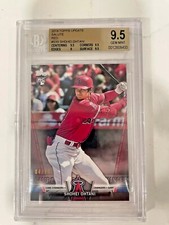 2018 Topps Update Shohei Ohtani Red Foil Rare RC #’d 4/10 BGS 9.5 Rookie POP 1