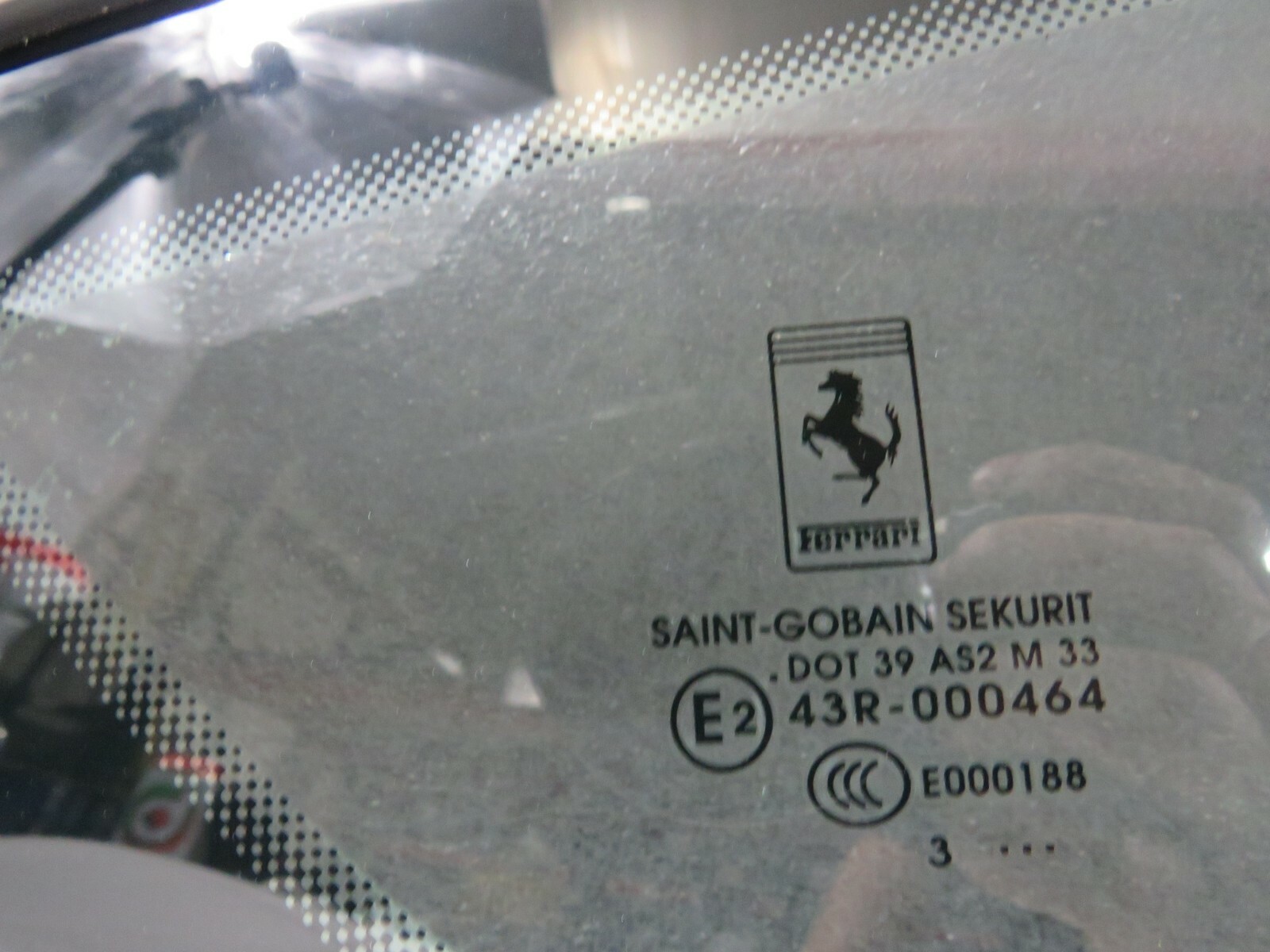 Ferrari FF, RH, Right, Rear Quarter Glass, Scratched, Used, P/N 84342400