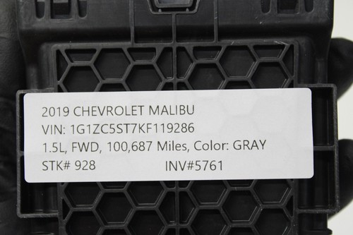 19-20 CHEVROLET MALIBU CHASSIS NETWORK GATEWAY CONTROL COMPUTER MODULE OEM - Picture 6 of 6