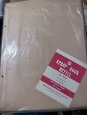 Vintage Scrapbook Refill 9 sheets 2 Ring 16"x12" No 79053 EE Miles Co NOS