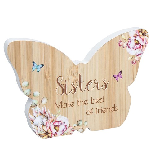 Placca Acrilica A Forma Di Farfalla Per Suocera - Regalo Compleanno Festa Della Mamma Con Frase - 2