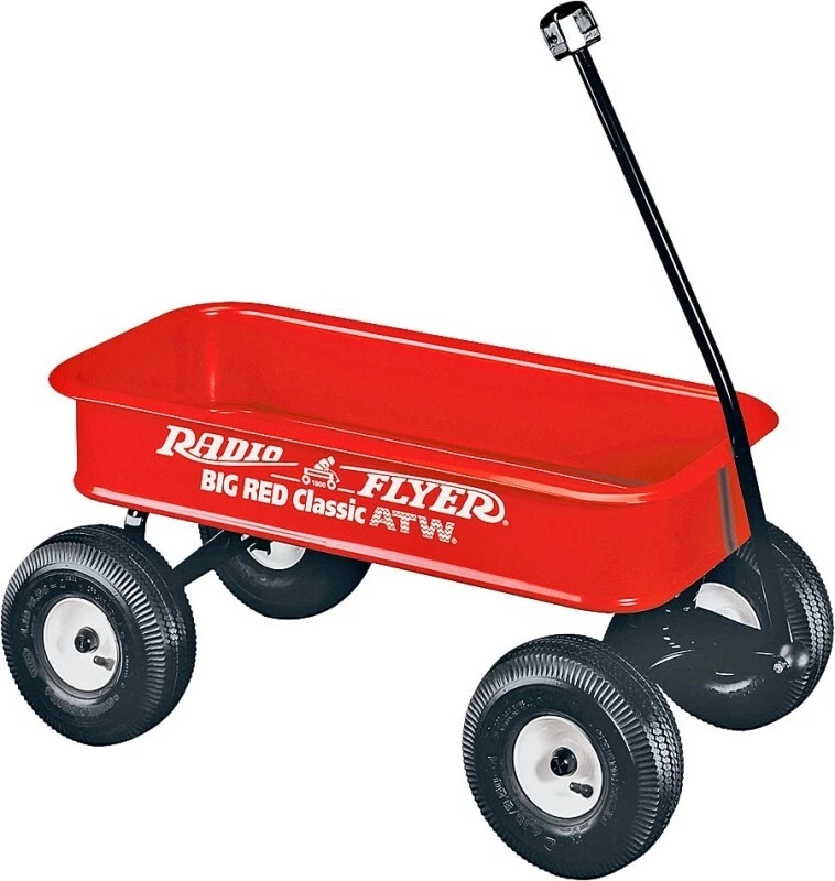 NEW Radio Flyer 1800 Big Red Classic ATW Wagon All-Terrain Air Tires METAL