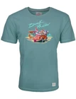 VW Bulli Men's T-Shirt Cult Fashion Print "BACK PACKER" Surfer Shirt Petrol