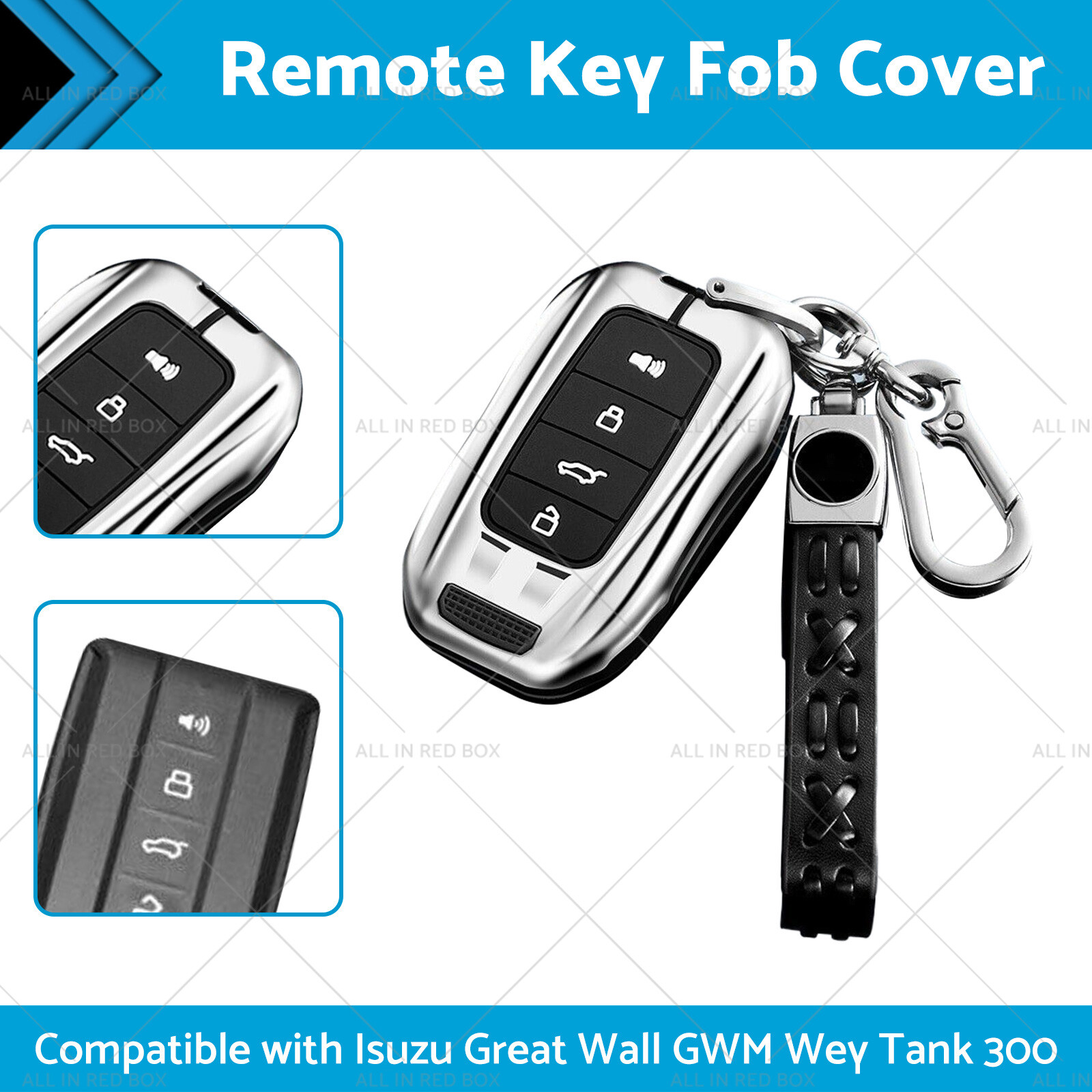 Suitable for Great Wall GWM Wey Tank 300 Alloy Car Remote Key Fob Cover