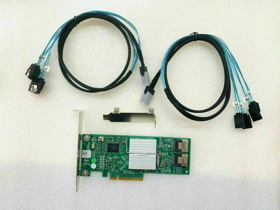 DELL H310 6G SAS HBA FWP20 92118i IT Mode ZFS FreeNAS unRAID 2*SATA