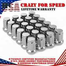 20 Lug Nuts Bulge Acorn 12x1.5 Chrome Wheel LockNut For Ford Fusion Focus Escape