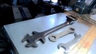 3 Wrench Buggy Box Wakefield Open antique vintage old tools — photo 4