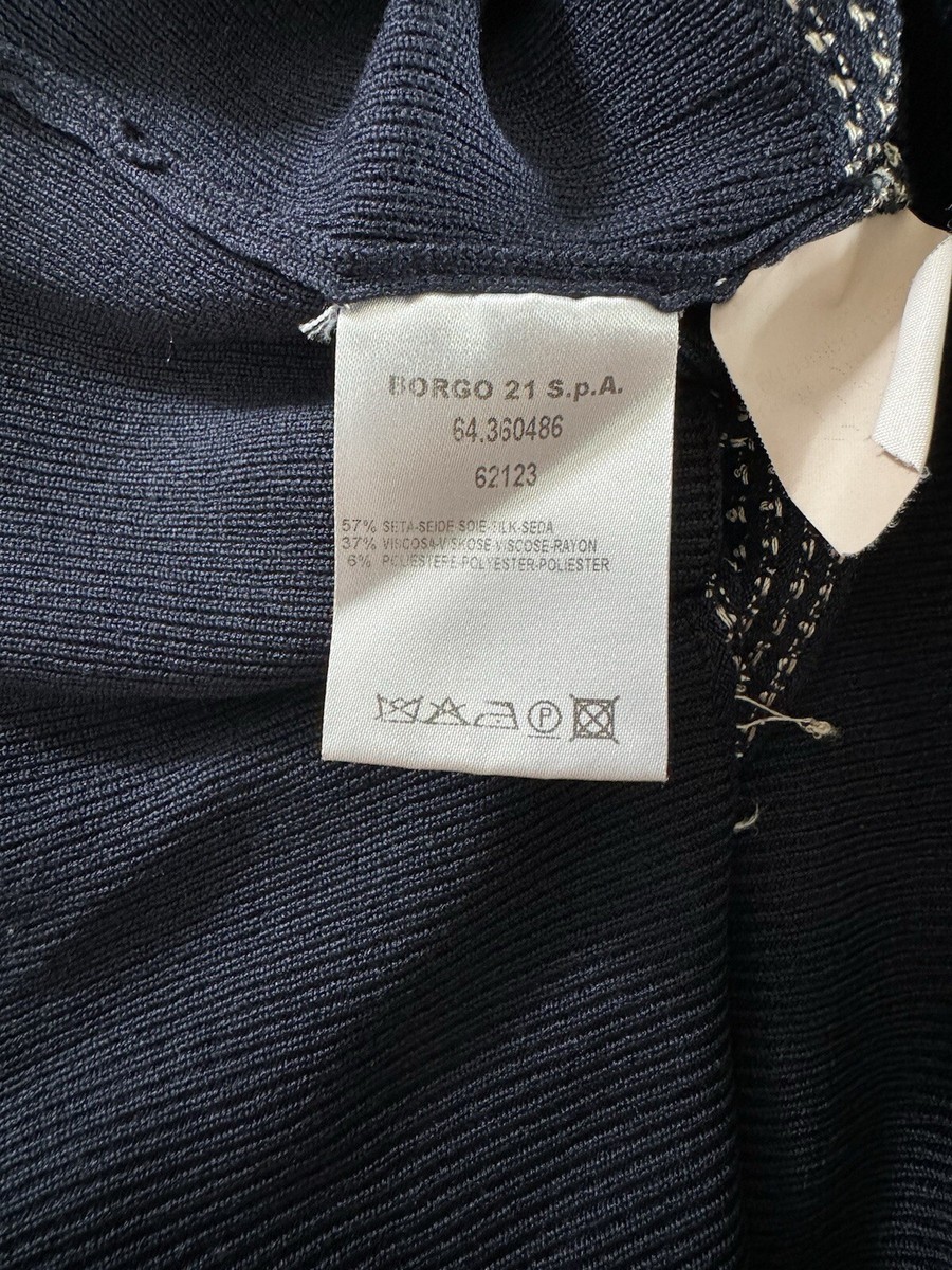 Rare Giorgio Armani Borgo 21 Designer Silk Blouse Vintage Preppy