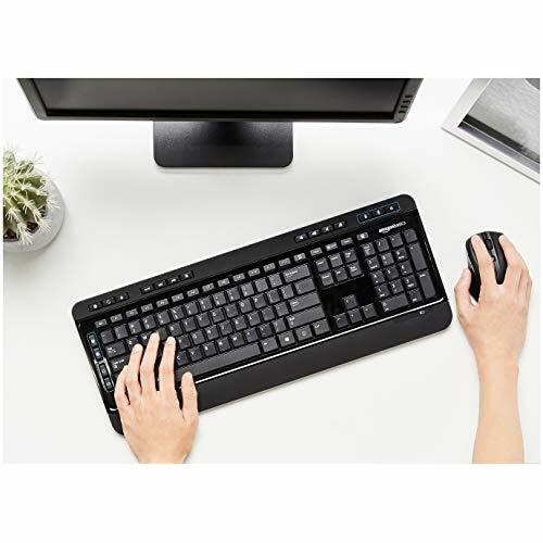 Wireless Keyboard and Mouse,  Full-Size Wireless Mouse and Keyboard Combo