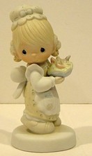 PRECIOUS MOMENTS  THERE IS JOY IN SERVING JESUS  FIGURINE