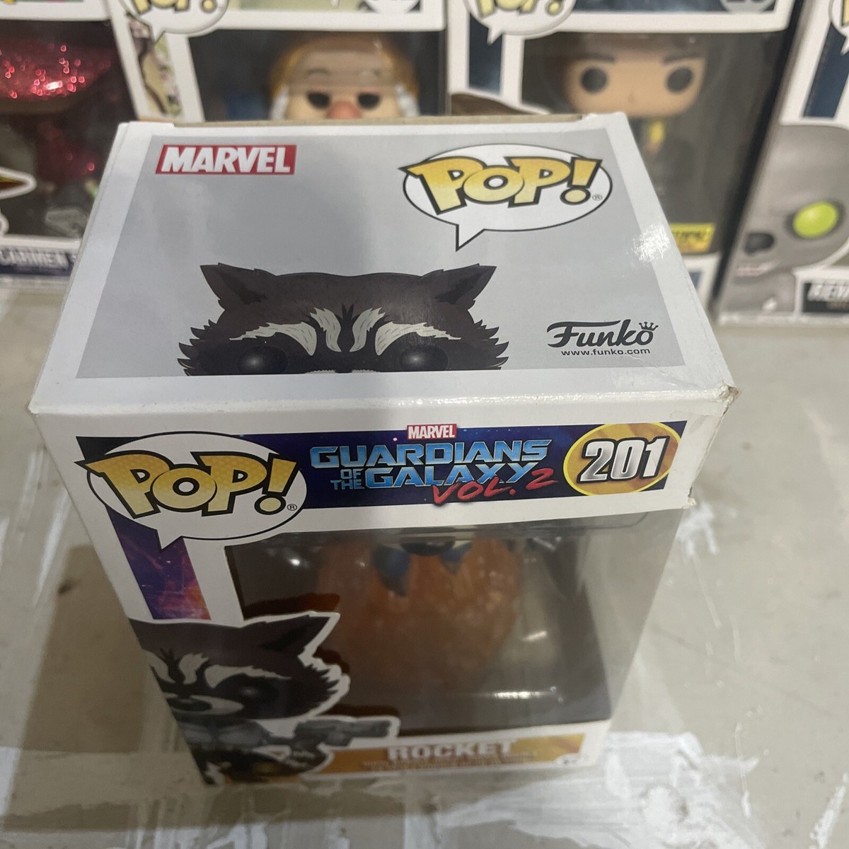 Funko Pop! Vinyl: Marvel - Rocket Raccoon #201 for sale online | eBay