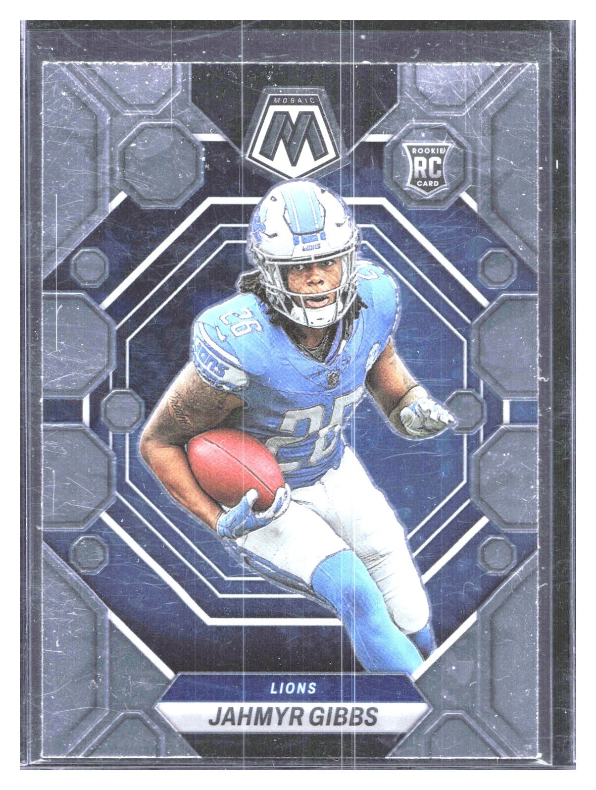 2023 Panini Mosaic Rookie Silver Prizm #324 Jahmyr Gibbs RC Detroit Lions NFL