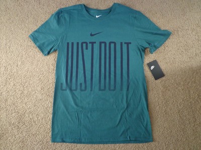 green nike just do it shirt