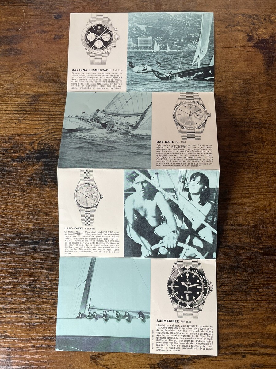 Vintage Rolex Paperwork Printed In Switzerland | eBay