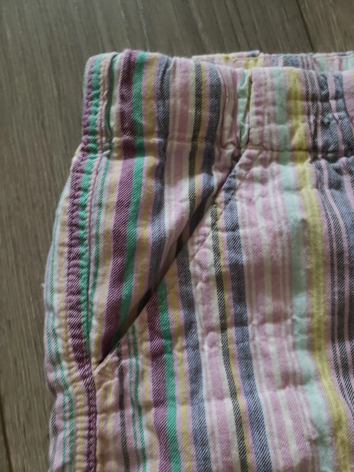 Pantalones Cortos Mossimo Relajados Junior's 15 Rayas Elástico Cordón Cintura Foto 3 de 4