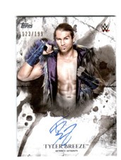 WWE Tyler Breeze 2018 Topps Undisputed On Card Autograph SN 123 of 199