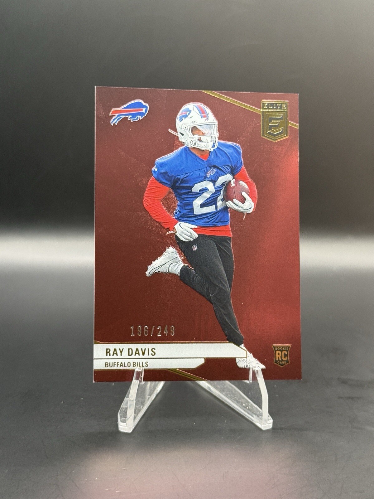 2024 Panini Donruss Elite - Rookies Maroon #154 Ray Davis /249 (RC)