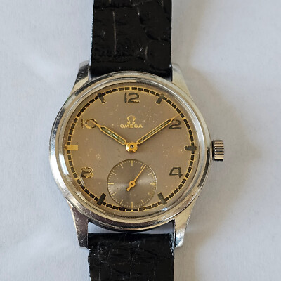 OMEGA-SUVERAN-1946-STAHL-REF.2400-5-CAL.30 T2-ORIGINAL KRONE-SCHRAUBGEHÄUSE