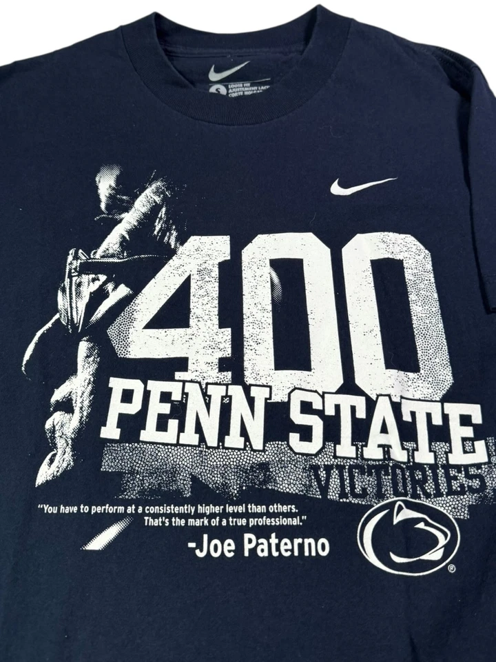 Nike Shirt Men's Small Blue Joe Paterno Penn State Nittany Lions Football Team - Image 2 of 4