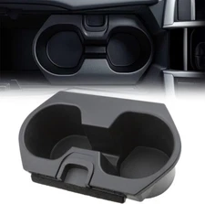 1pc Black Center Console Front Cup Holder Insert Replace Fits 16-21 Civic