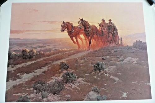 Robert Pummill Western Art Before Sundown Signed LE 489/1000 Lithograph Print!! - Picture 3 of 12