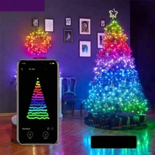 LED String Fairy Lights Bluetooth App Control Colour Light Party Decoration