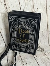 Spirit Book of Spells Crossbody Purse Halloween Handbag Goth Witch Prop