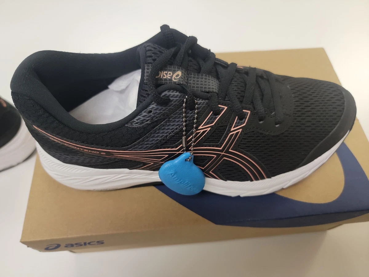 Asics gel contend 6 black sale rose gold
