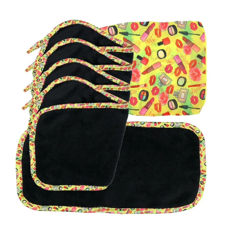 Makeup Eraser Towel 5 Pack Set Microfiber Cosmetic Decorative Reusable Cloth Box - Image 3 of 4