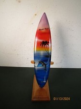 Myrtle Beach Souvenir Surf Board 12" w Stand