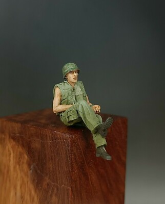 1/35 figurine en résine soldat modèle guerre du Vietnam soldat américain Kit Miniature en résine (non assemblé et non peint)//Ti-873 1/35 figurine en résine soldat modèle guerre du Vietnam soldat américain Kit Miniature en résine (non assemblé et non peint)//Ti-873