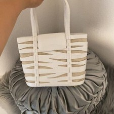 Retail $2500 Nwt Nancy Gonzalez White Crocodile Mini Tote