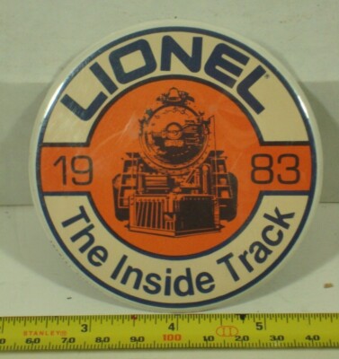 Vintage 1983 Lionel Train ''The Inside Track'' Pinback Button gebraucht