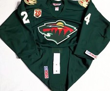 VINTAGE-PRO-56 DEREK BOOGAARD MINNESOTA WILD CCM/MASKA AUTHENTIC HOCKEY JERSEY