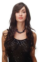 Damen PerüCke Braun-Mix Locken Wellig Lang Seitenscheitel Ca. 70 Cm 9204S-4T8