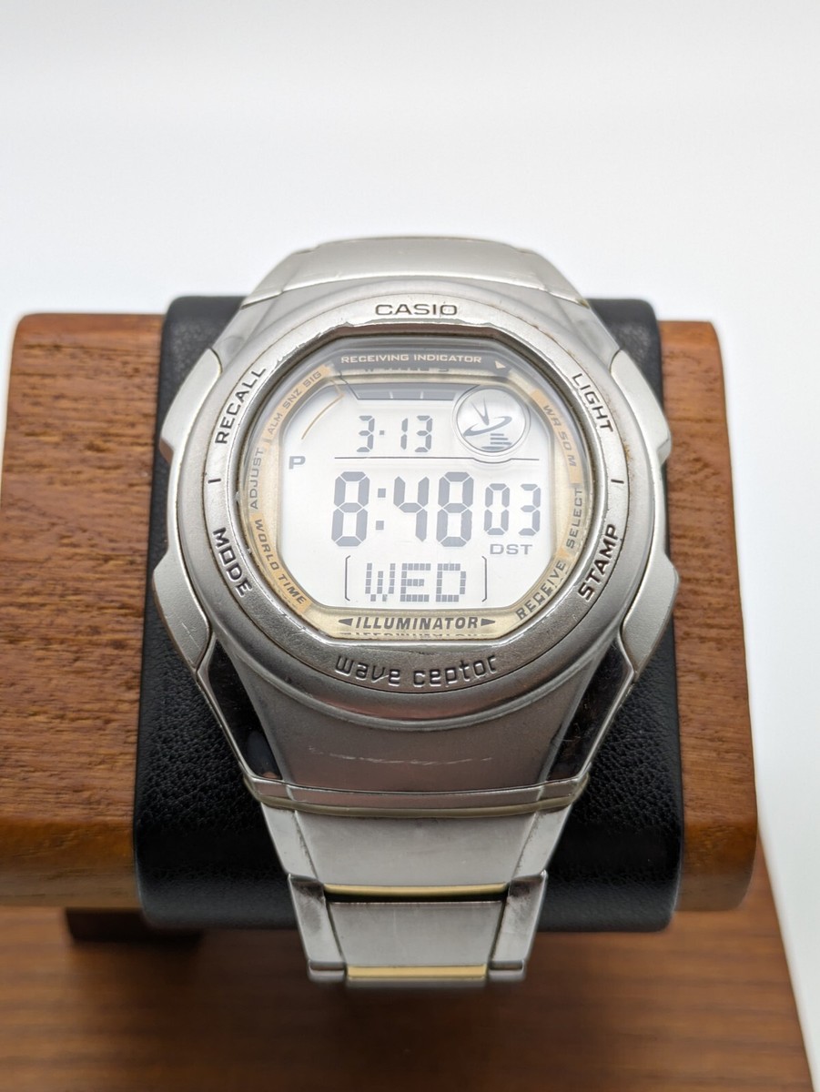 Casio WV-57H Module2556 Wave Captor Vintage World Time Wrist Watch